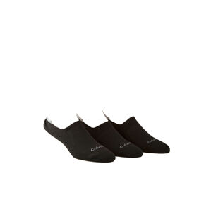 Calvin Klein pánské černé ponožky 3pack - 000 (00)